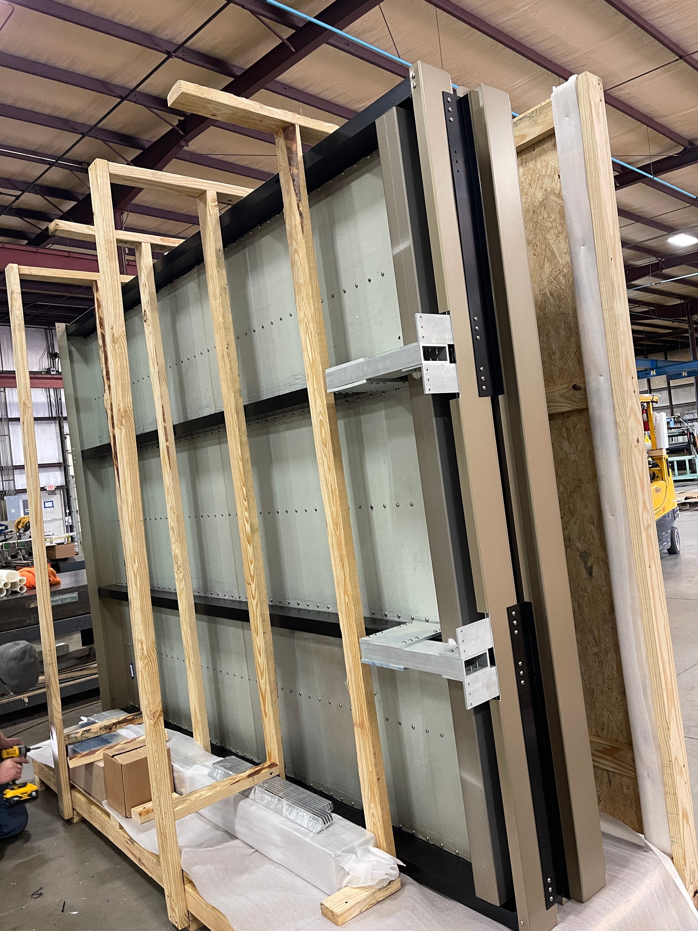 Crated panel assemblies with insulated back pans for Disney's Hudson Square headquarters